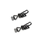 BDHI 2pcs Toggle Latch Clamp Heavy Duty Adjustable Toggle Clamp Heavy Duty 100KG/220lbs Holding Clasp Closure Steel Hasp Catch Clip for Door Cabinet Box Case Trunk Cases Smoker Lid Jig(Y120-2)