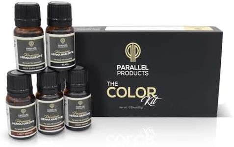 Parallel Products Henna Color Kit - Professional Hair Tint and Root Touch Up - 3 Gram Mini-Collection for Grey Coverage