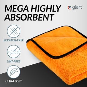 Glart XXL Car Drying Towel – Ultra Absorbent, Orange