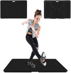koretech Tap Dance Floor, Portable Dance Floor, Professional Tap Board for Tap Dancing, Cushioned Base Dance Practice Floor, 47'' x 27'', Black