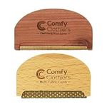 Comfy Clothiers Cedar Wood Cashmere Comb & Beech Wood Sweater Shaver Comb Combo Pack (One of Each Type) – Multi-Fabric Shaver Removes Pills, Fuzz and Lint from Garments