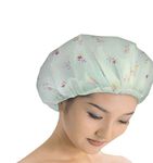 Panihari Bath Cap Set of 3 Reusable Waterproof Elastic Free-Size Bathroom Shower Caps - for Homes, Spas, Salons, Hair Treatment, Beauty Parlors (Bath Cap set of 3.)
