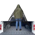 Cargo Net for Pickup Truck Bed, Double-Layer Elastic Cargo Net Stretchable Mesh Organizer for Pickup, Suitable for Daily Light Loads of Trucks, Up to 2X Elastic from 4x4 FT Stretches to 7x7 FT