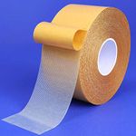 UCRAVO Double-Sided Carpet Tape Super Strong Sticky Tape for Carpet Rugs, Hardwood Floors, mats Non Slip Waterproof Removable Mesh Grid Cloth Double Sided Tape (5Cm X 20M) (Tape), white…