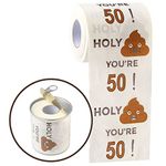 Happy 50th Birthday Gifts for Women and Men - Funny Toilet Paper Roll