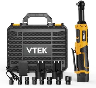 VTEK 3/8" Extended Cordless Ratchet Wrench 16.8V Electric Ratchet Wrench,40 Ft-lbs 400RPM Power Ratchet Wrench