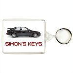 Key Expressions Personalised Classic Car Keyring/Bag Tag for FORD SIERRA RS COSWORTH Enthusiasts