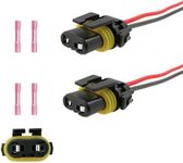 AUTO OCCASION 2Pack Headlights Fog Lights Female Adapter Wiring Harness Sockets Wire Connector Compatible with 9005 9006 HB3 HB4