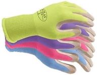 Showa Atlas 370 Nitrile Grip Coated Work Glove - Assorted Colors 4-Pack (Small)