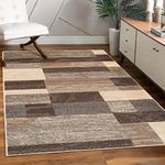 Superior Modern Rockwood Collection Area Rug, Slate, 8' x 10'