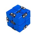 Cubelelo Drift Infinity Cube (Blue) | Magic Puzzle Cool Mini Gadget for Stress and Anxiety Relief for Kids and Adults | Desk Finger Flip Toy for Fun and Game | for Ages 3 Years and Above