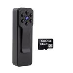 DDLC Ultra HD 1080p Camera with Indoor Outdoor Audio and Video Recording Upto 5 Hours Battey Backup Secret Pocket Body Portable Recorder for Home,Office Security (Non WiFi Camera) (Pocket Camera