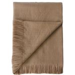 Gamboa Alpaca Wool Throw Blanket Thick Soft and Warm for Cold Season Natural Fiber
