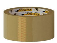 D-fix® 1 Rolls, Per Pack Self Adhesive Brown Packing Cello Tape - 65 Meters in Length - 48mm Width, BOPP Industrial Packaging Tape for E-Commerce Box Packing