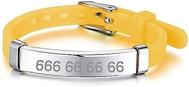 Pulseras identificativas para niños personalizada (Silicona amarilla)