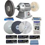 Draper 6" 250W Bench Grinder Polisher with Pro-Max 6" Metal Polishing Kit