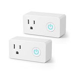 BN-LINK WiFi Heavy Duty Smart Plug Outlet, No Hub Required with Timer Function, White, Compatible with Alexa and Google Assistant, 2.4 Ghz Network Only (2 Pack)