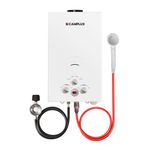 CAMPLUX Propane Water Heater 10L, Outdoor Tankless Water Heater for Camping, RV Travel