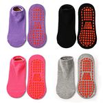 Non Slip Kids Trampoline Socks Anti Skid Slipper Socks with Grippers for Toddler Children Teenagers Grip Socks for Boys Girls