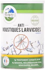 TERRA NOSTRA - Anti Moustiques - Pot 150g pour 75m2 - Larvicide Biologique - BTI - Compatible Fosse Septique - Sans Danger Pour les Animaux et L'Homme - Fabriqué en France