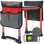 Garden Kneeler and Seat Heavy Duty, Foldable Gardening Stool - 2023 Upgraded Widened to 10" Stable Wear-resistant Prevent Knee and Back Pain, Beautiful Logo high-end 2 Large Tool Bags Gift for Women