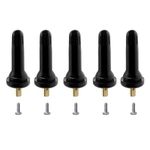 CDWTPS TPMS 20008 Tire Valve Stem, Rubber Snap-in Tubeless 0.453" Rim Holes Tire Pressure Sensor Valve stem Replacement ​for GMC,Chevrolet,Cadillac,Buick,Chrysler,Jeep,Ram,Dodge,Ford,Subaru(5PCS/Bag)