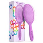 FRAMAR Detangling Hair Brush, Hair Brush For Women, Curly Hair Brush, Elegant Detangler brush, Brosse A Cheveux, Detangling Brush for Women, Men, Children, Hairbrush Women, Hair Detangler (Purple)