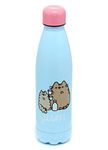 Puckator Pusheen - Stainless Steel Water Bottle - Cold for 24h and Hot for 12h - Metal Water Bottles with Cat Foodie Design - Double Walled Modern Thermos Flask - Bpa Free - 500 ml