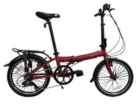 Tides Model - SOLOROCK 20" 7 Speed Aluminum Folding Bike (Carmine (Matt Red))