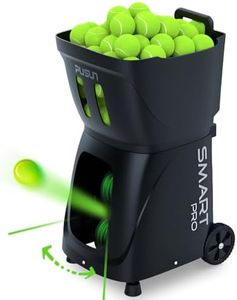 PT-Smart Pro Tennis Ball Machine, Internal Oscillation, App-Controlled, 12–75 mph Speed, 100-Ball Capacity, 5-Hour Battery, 20 Landing Points – for Intermediate to Advanced Players