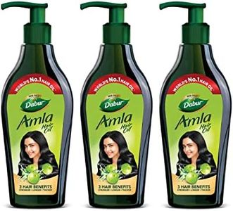 Dabur Amla Hair Oil - 550ml (Pack of 3) | For Strong, Long and Thick hair | Nourishes Scalp | Controls Hair Fall, Strengthens Hair & Promotes Hair Growth