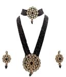 Nannu Glittering Women Necklaces & Chains Jewellery Set Women's and Girl's (Black)