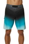 O'NEILL Men's 19" Fade Board Shorts - Men's Swim Trunks with Fast-Drying Stretch Fabric - Men's Bathing Suit with Pockets, Marine | Hyperfreak Hydro Comp, 31