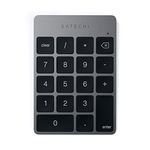 Satechi Slim Aluminum Bluetooth Wireless 18-Key Keypad Keyboard Extension - Compatible with MacBook Pro, MacBook Air, Mac Mini, iMac, iMac Pro, iPad, iPhone and More (Space Gray).