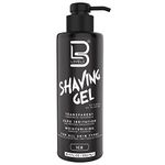 L3VEL3 Shaving Gel - Non-Foaming and Transparent Formula - Provides Clean, Smooth, and Precise Shave - Helps Prevent Razor Bumps and Ingrown Hairs - No Hot Towel Necessary - Ice - 500 ml