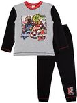 Boys Marvel Avengers Pyjamas 4 Characters 4 Characters - Grey/Black 7-8 YEARS