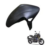 GadiParts Bike Universal Carbon Fiber Tyre Hugger Motorcycle Rear Mudguard Splash Guard (Black) Compatible with Yamha YZF R15 V4