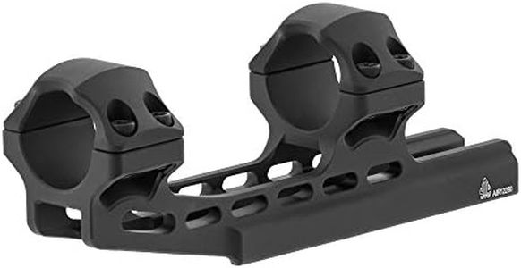 UTG ACCU-SYNC 1" High Profile 50mm Offset Picatinny Rings, Black Anodized, AIR12250