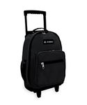 Everest Wheeled Backpack - Standard, Black, One Size