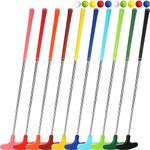 Libima 10 Pack Junior Golf Putter Golf Putters Bulk with 10 Practice Golf Balls for Men and Women Two Way Mini Golf Putter for Left and Right Handed Golfers for Kids Teenagers Adult (29 Inch)