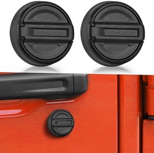 CALBEAU Keyhole Covers for 2018-2025 Jeep Wrangler JL and Gladiator JT Front Door, Magnetic Keyhole Protection Accessories for Door Lock Covers