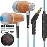 Symphonized Wired Ear buds with Microphone — 90% Noise Cancelling In Ear Headphones Wired, Ear Buds Wired, Earbuds for Computer, Android & PC — Corded Earbuds, Plug In Earphones with Mic (3.5mm Jack)