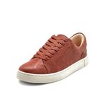 Frye Women's Ivy Low Lace Sneaker, Cognac (Oyster Leather), 4 UK