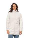 Jack Wolfskin Women's High Curl Coat W Fleece jacket, Cotton white, S