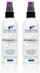 FRAGFRE Detangler plus Styling Hair Spray 8 oz (2-Pack Gift Set) - Heat Protectant and Blowout Spray - Leave in Conditioner for Sensitive Skin - Fragrance Free Hypoallergenic Unscented