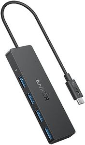 Anker 4-Port USB 3.0 Data Hub - 5Gbps Transfer Speed, 0.7ft Cable for MacBook, iMac, Surface, HDDs