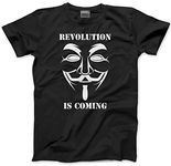 HotScamp Revolution is Coming Men's Unisex T-Shirt - Black X-Large