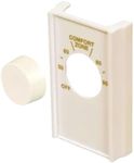 Ivory Single Pole Line Volt Thermostat Cover w/Line Volt Thermostat Knob Set