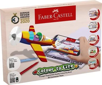 Faber-Castell Colour to Life Set - Includes 20 Connector Pens and 1 Augmented Reality Colouring Book (63-155058)