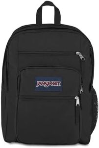 JanSport Unisex Big Student Backpack ,Black, One Size